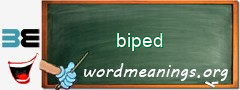 WordMeaning blackboard for biped